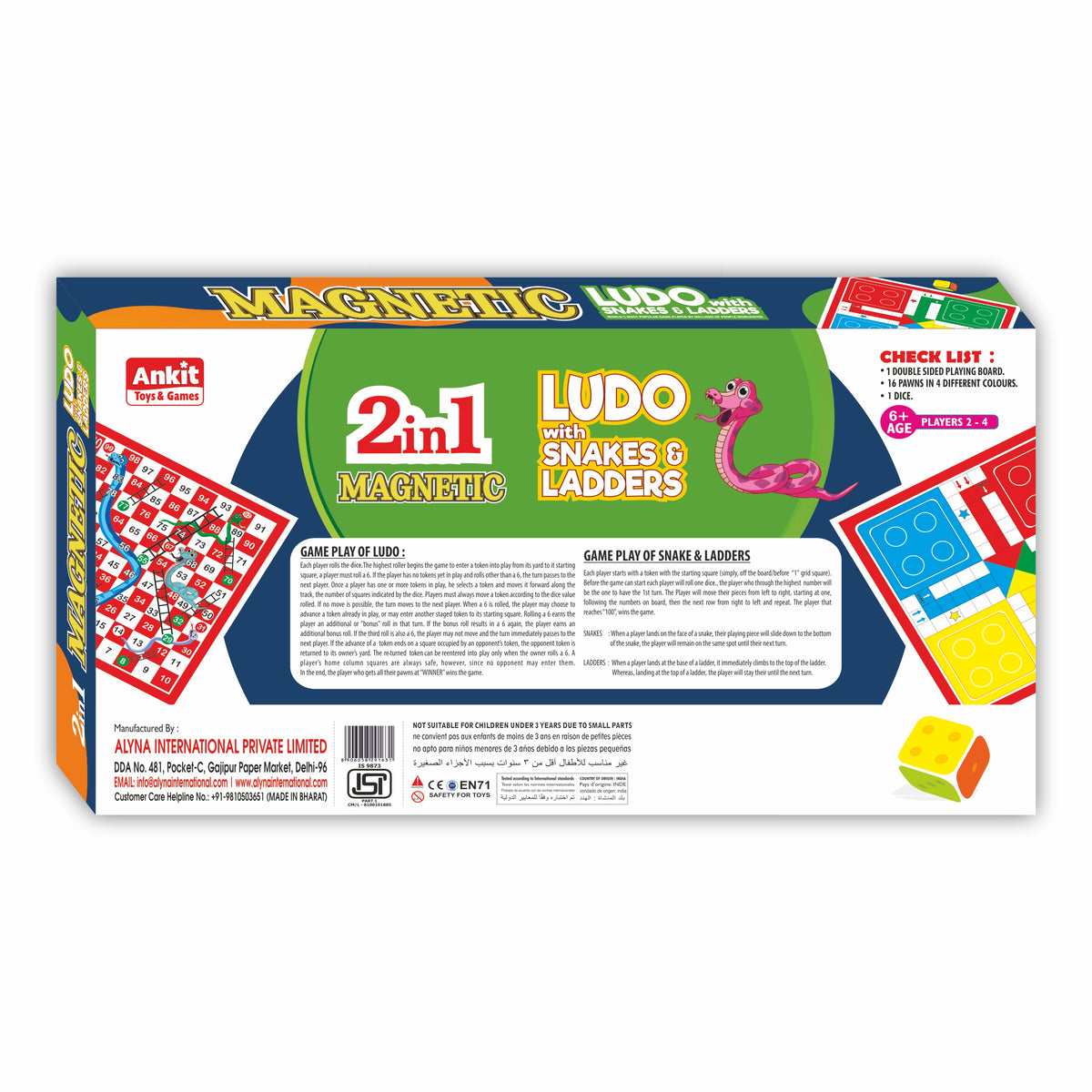 MAGNETIC LUDO 15"