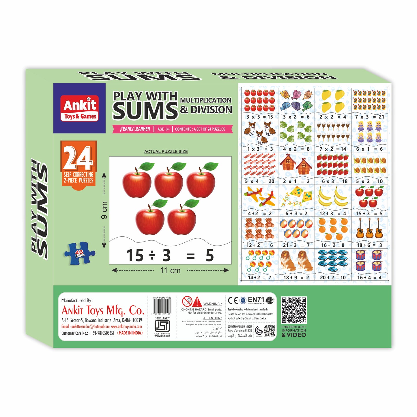PLAY WITH SUMS PUZZLE