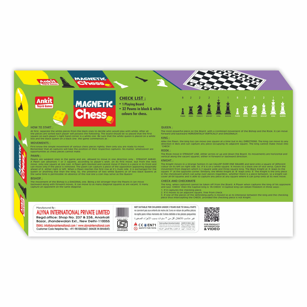 MAGNETIC CHESS 15"