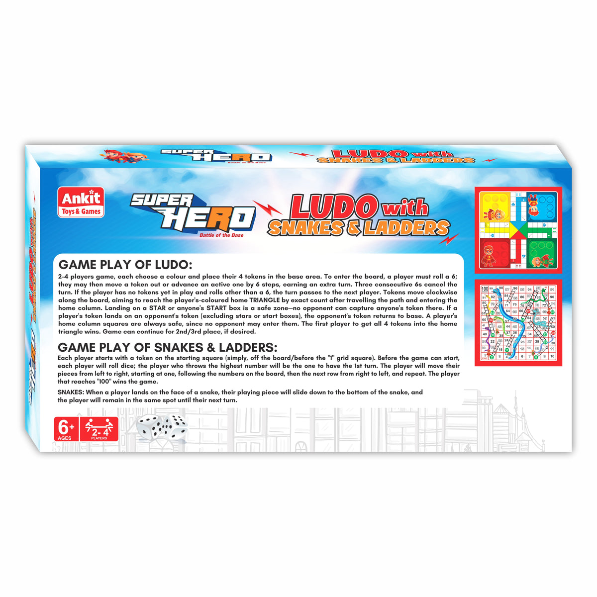 SUPER HERO LUDO WITH S/L