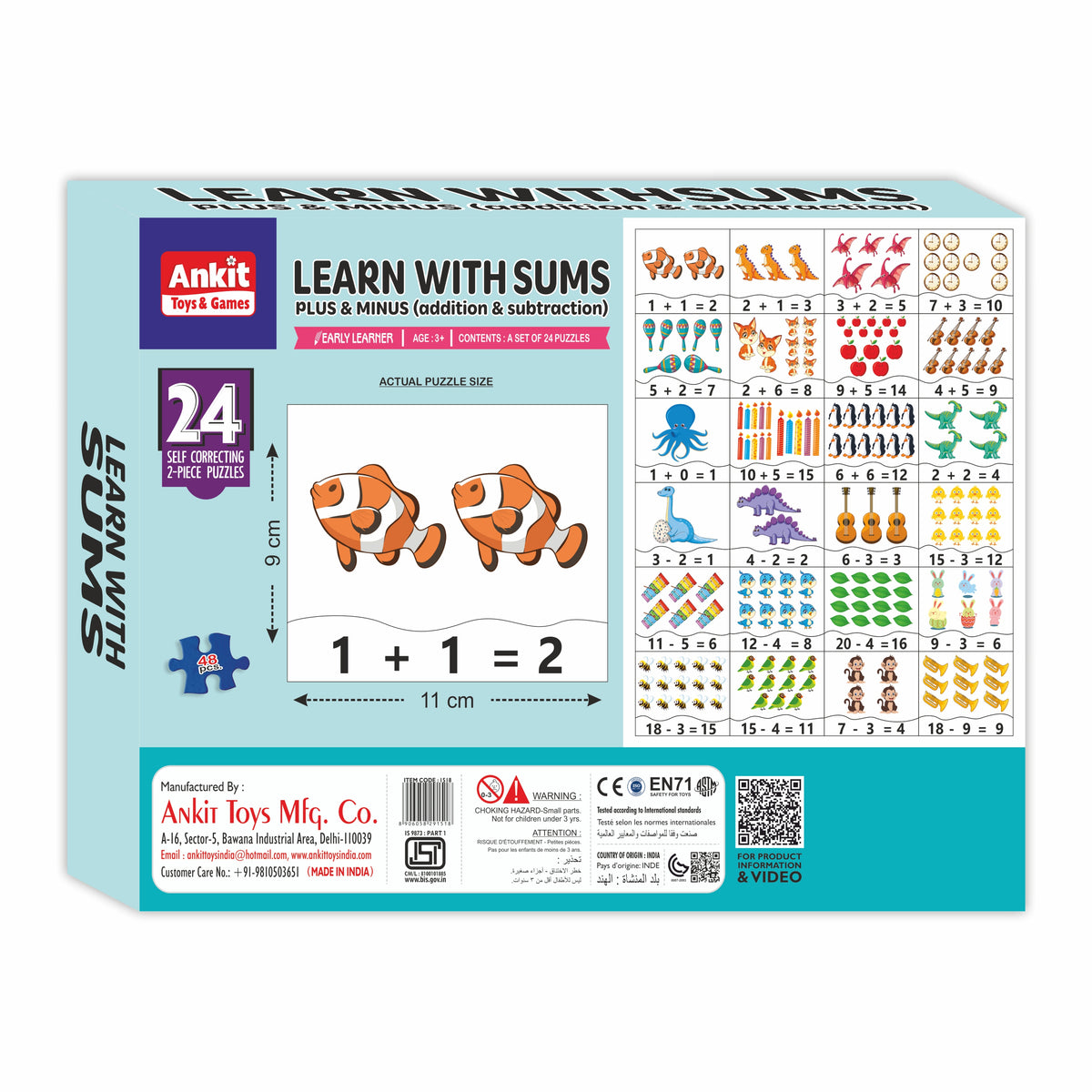 LEARN WITH SUMS PUZZLE