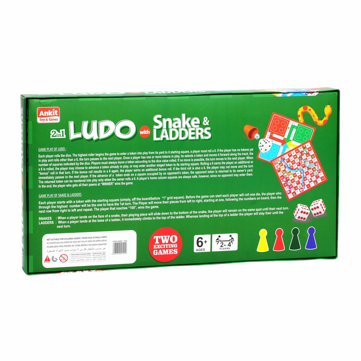 2 IN 1 LUDO GAME