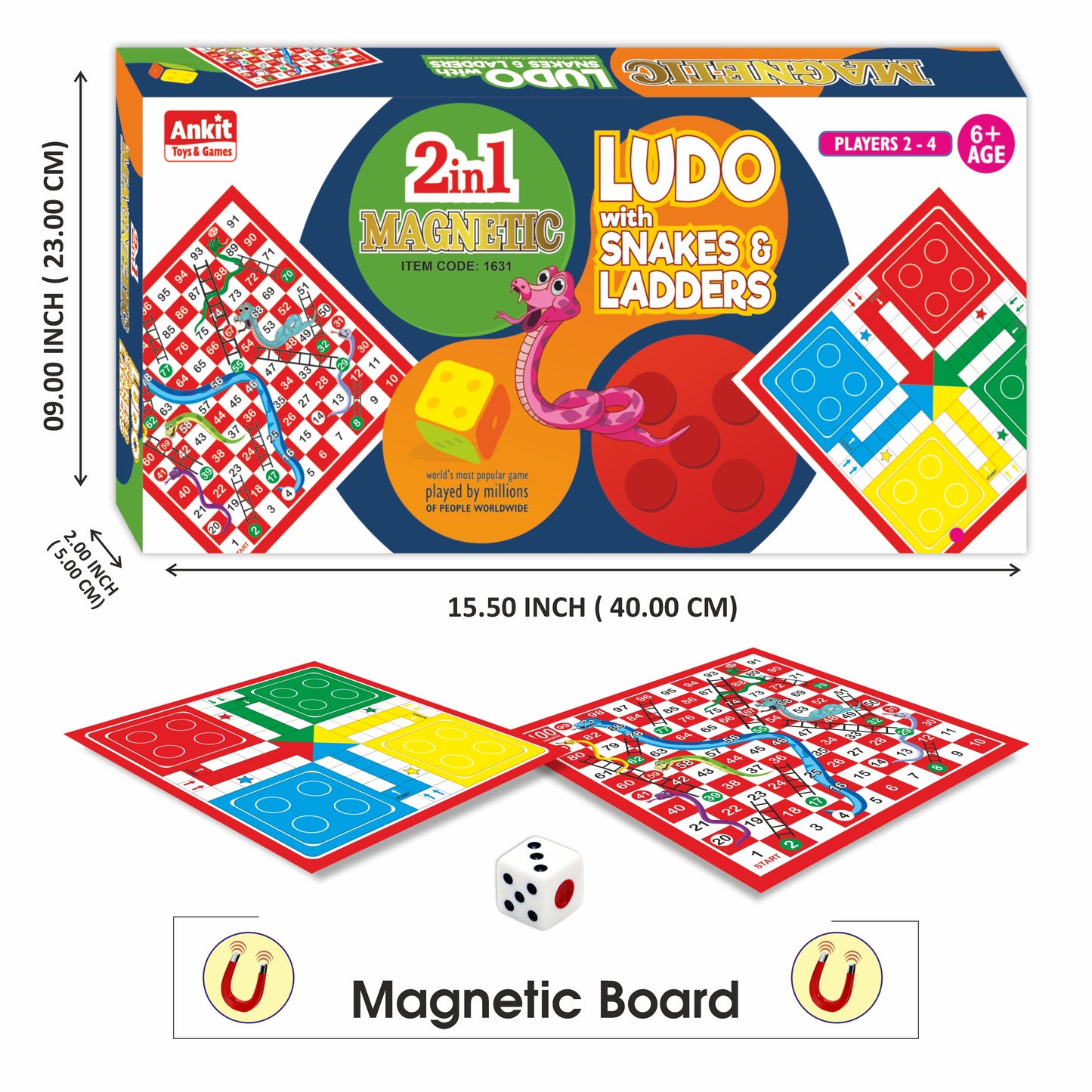MAGNETIC LUDO 15"