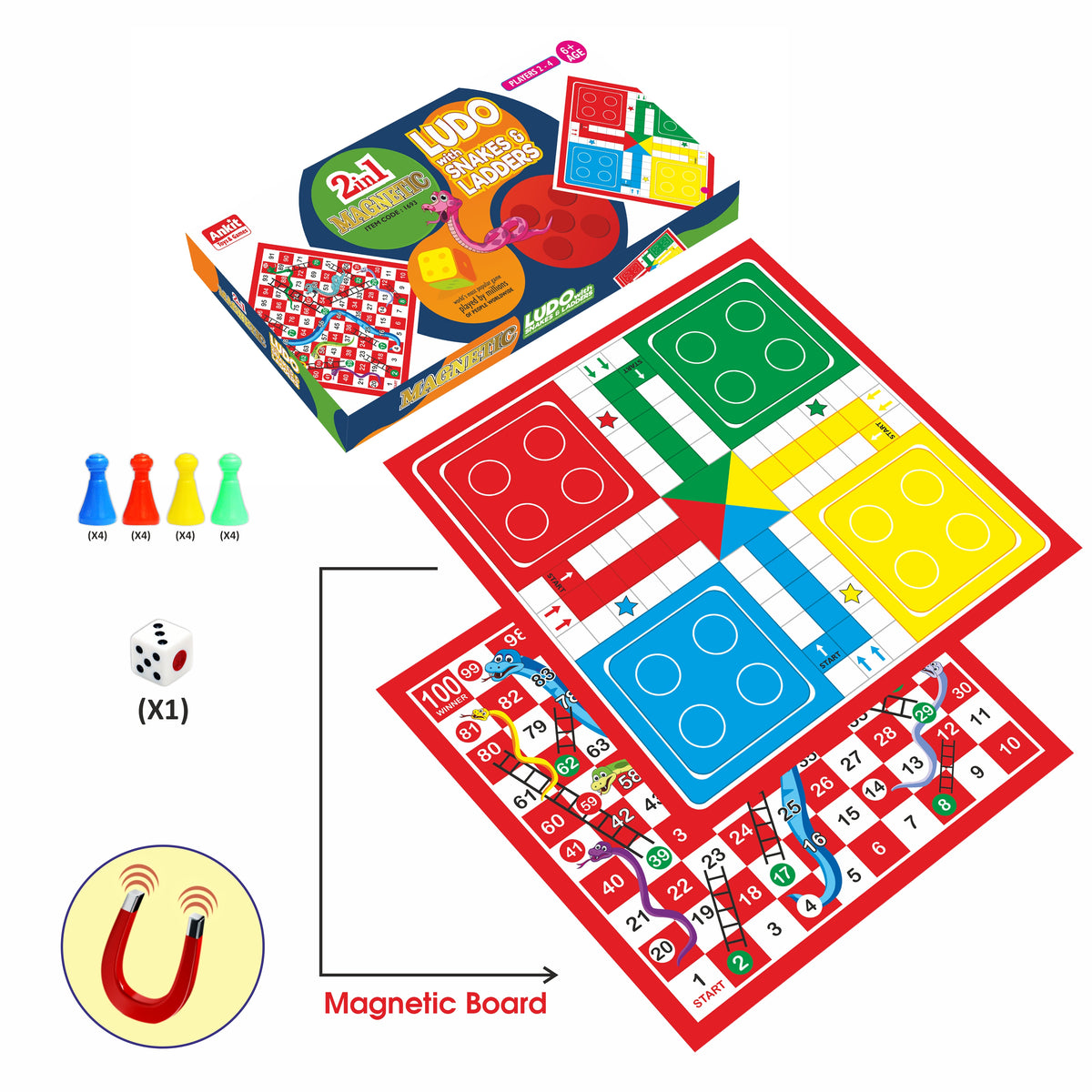 MAGNETIC LUDO 15"