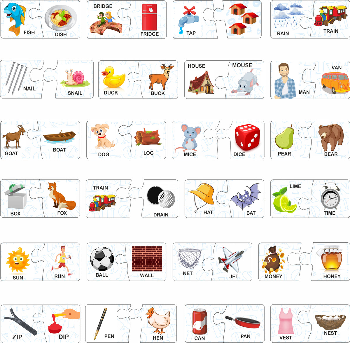 RHYMING WORDS PUZZLE