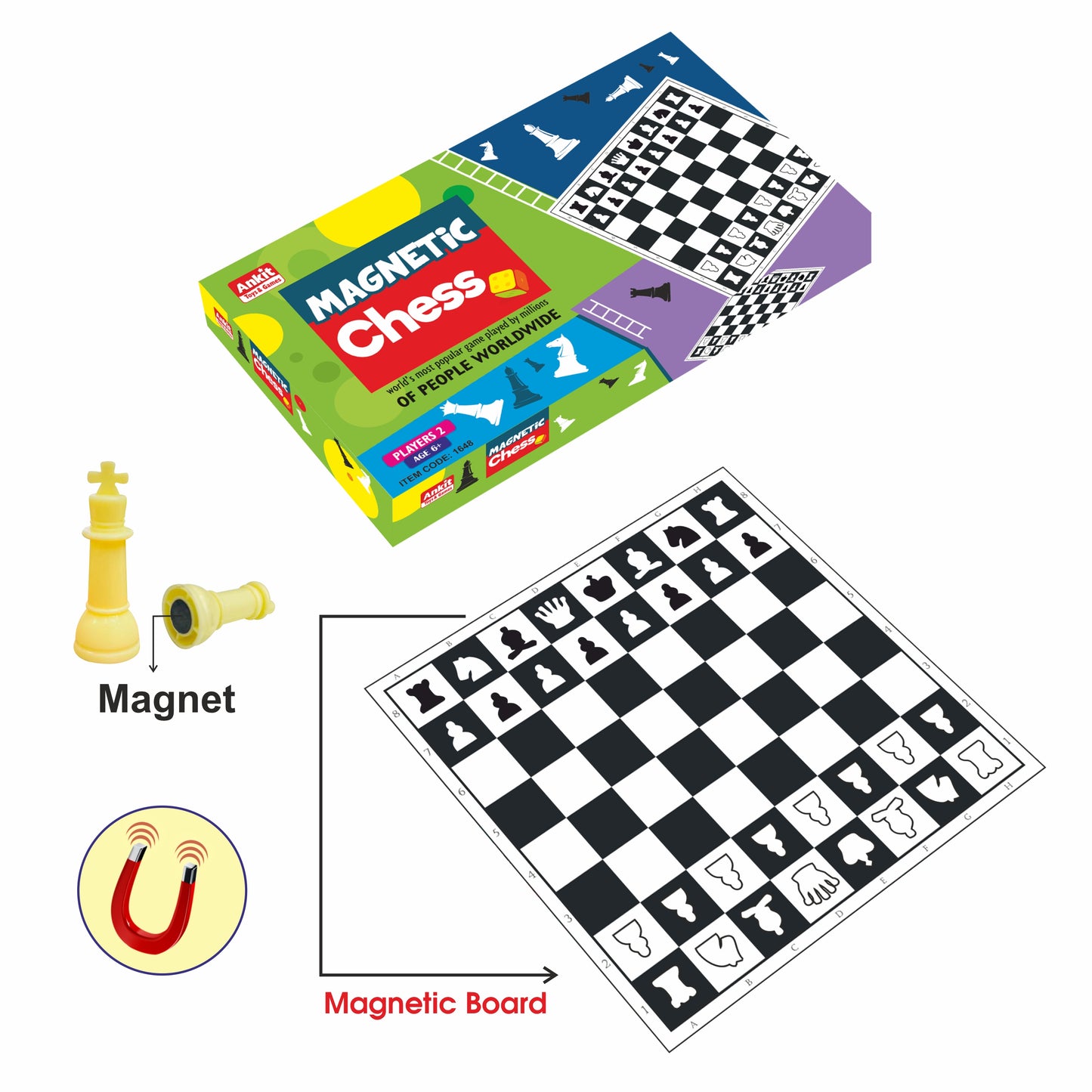 MAGNETIC CHESS 15"