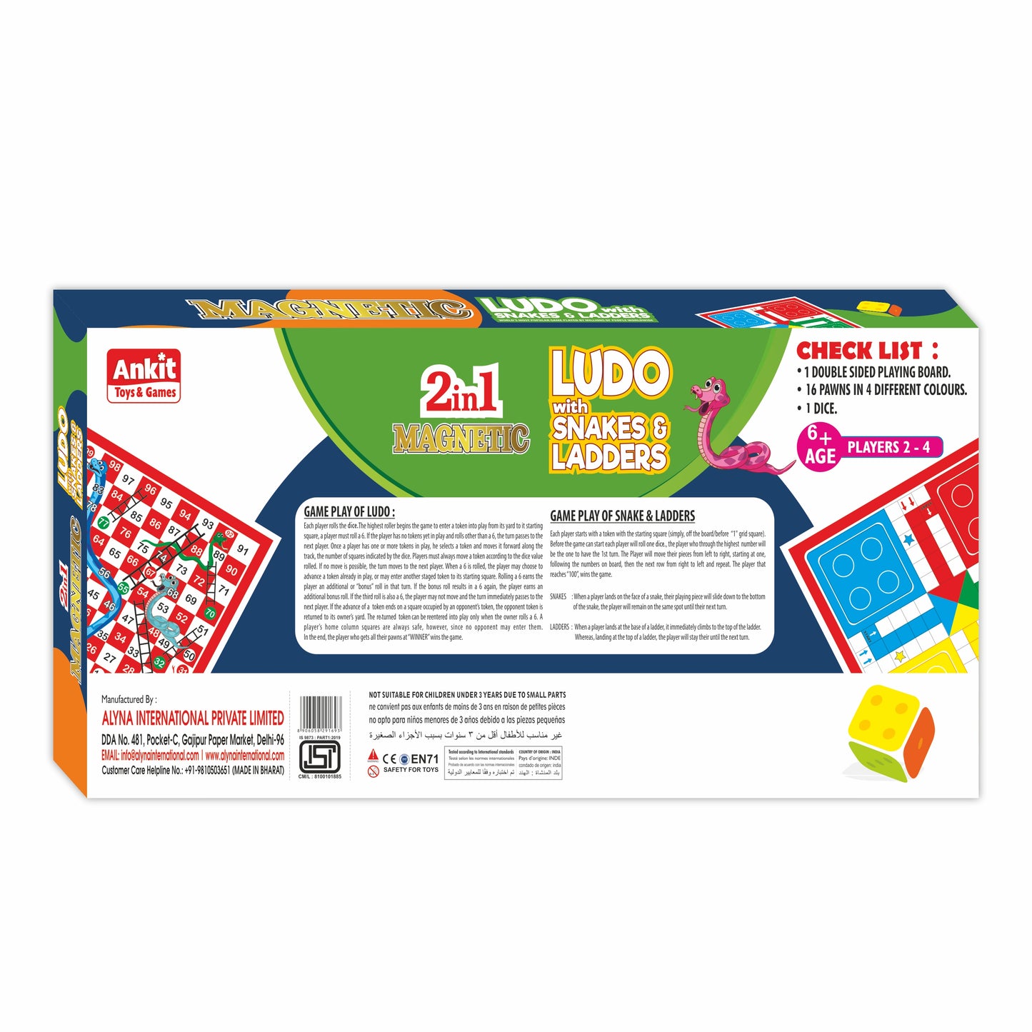 MAGNETIC LUDO 12"