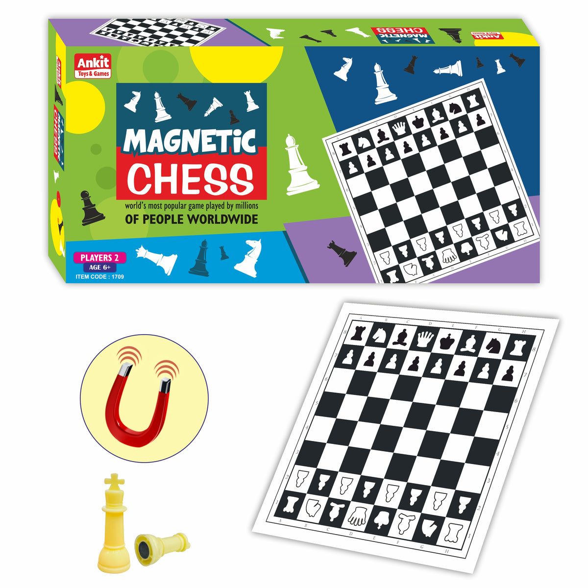 MAGNETIC CHESS 12"