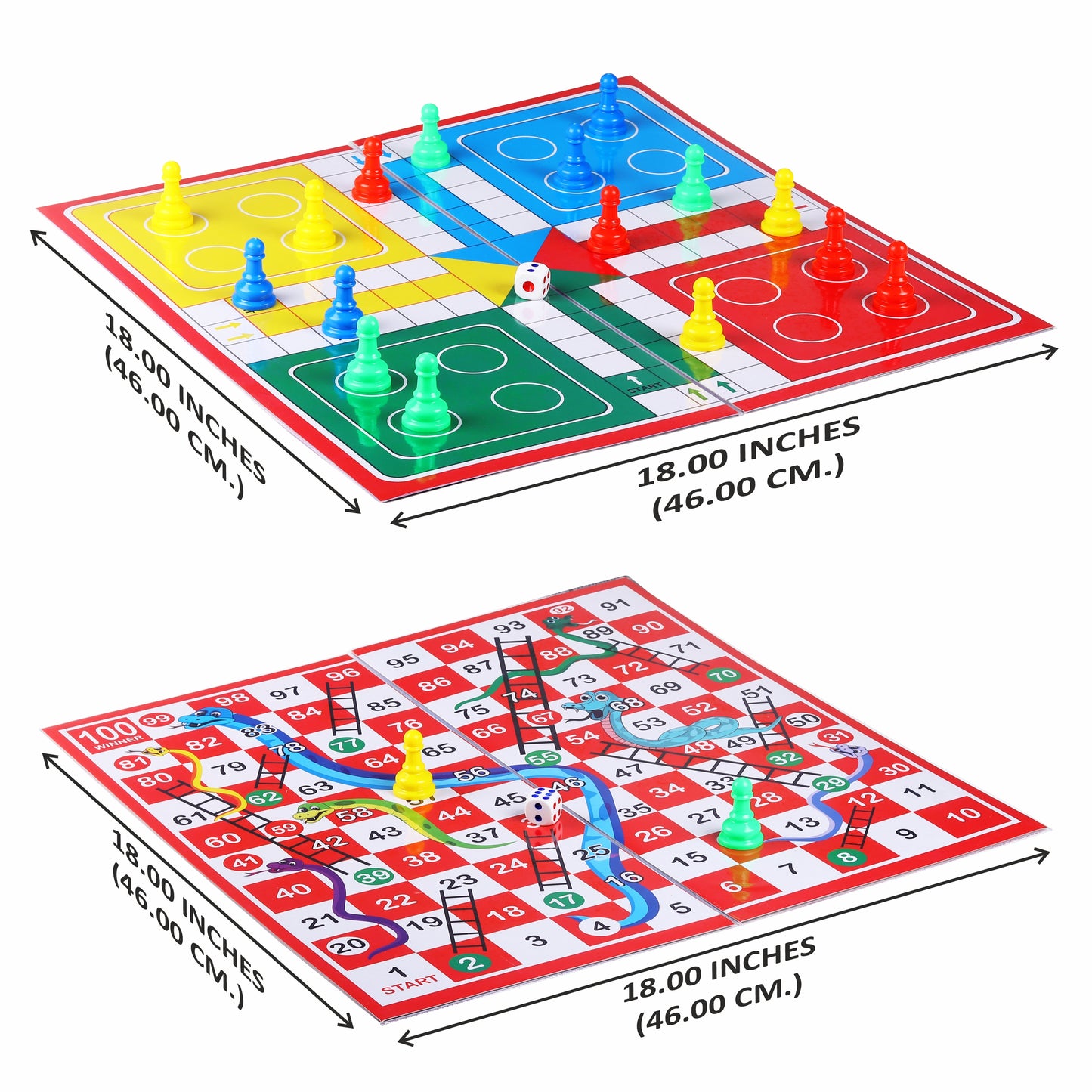 LUDO GAME WITH S/L18” DELUXE