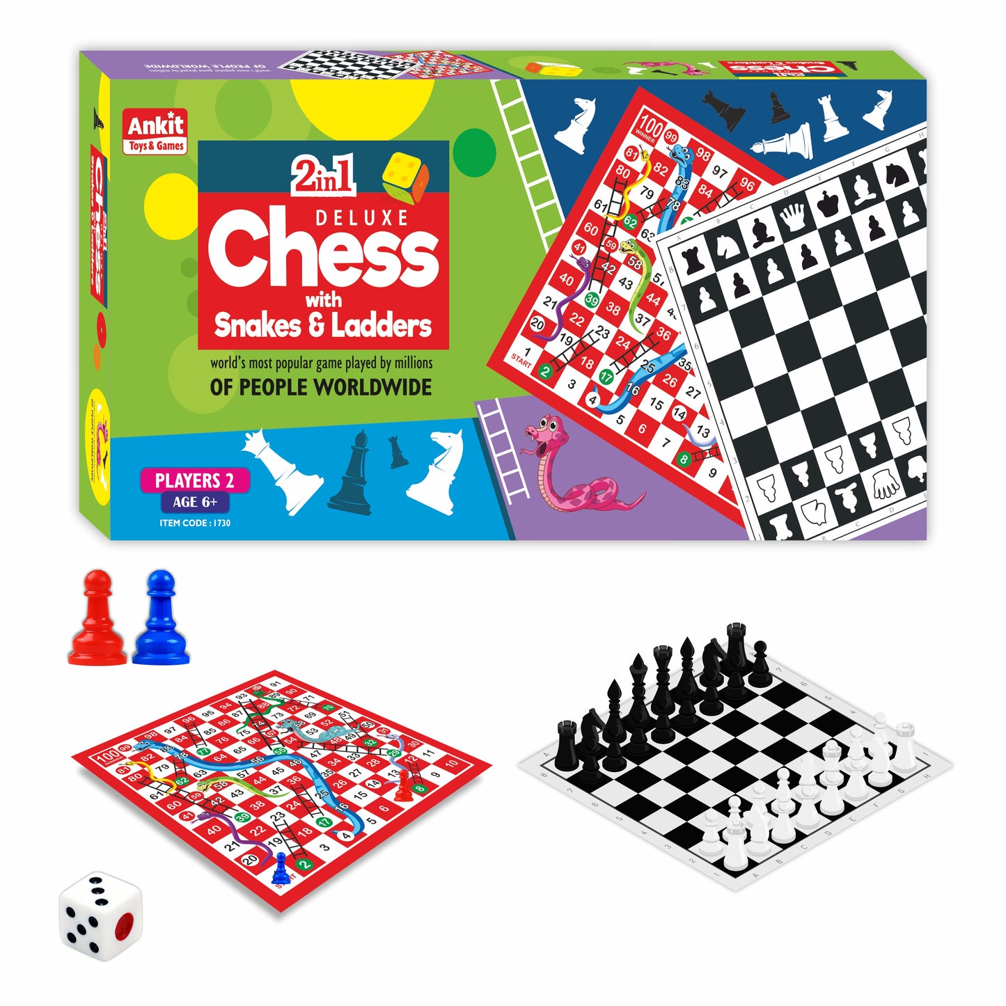 CHESS GAME WITH S/L 18" DELUXE