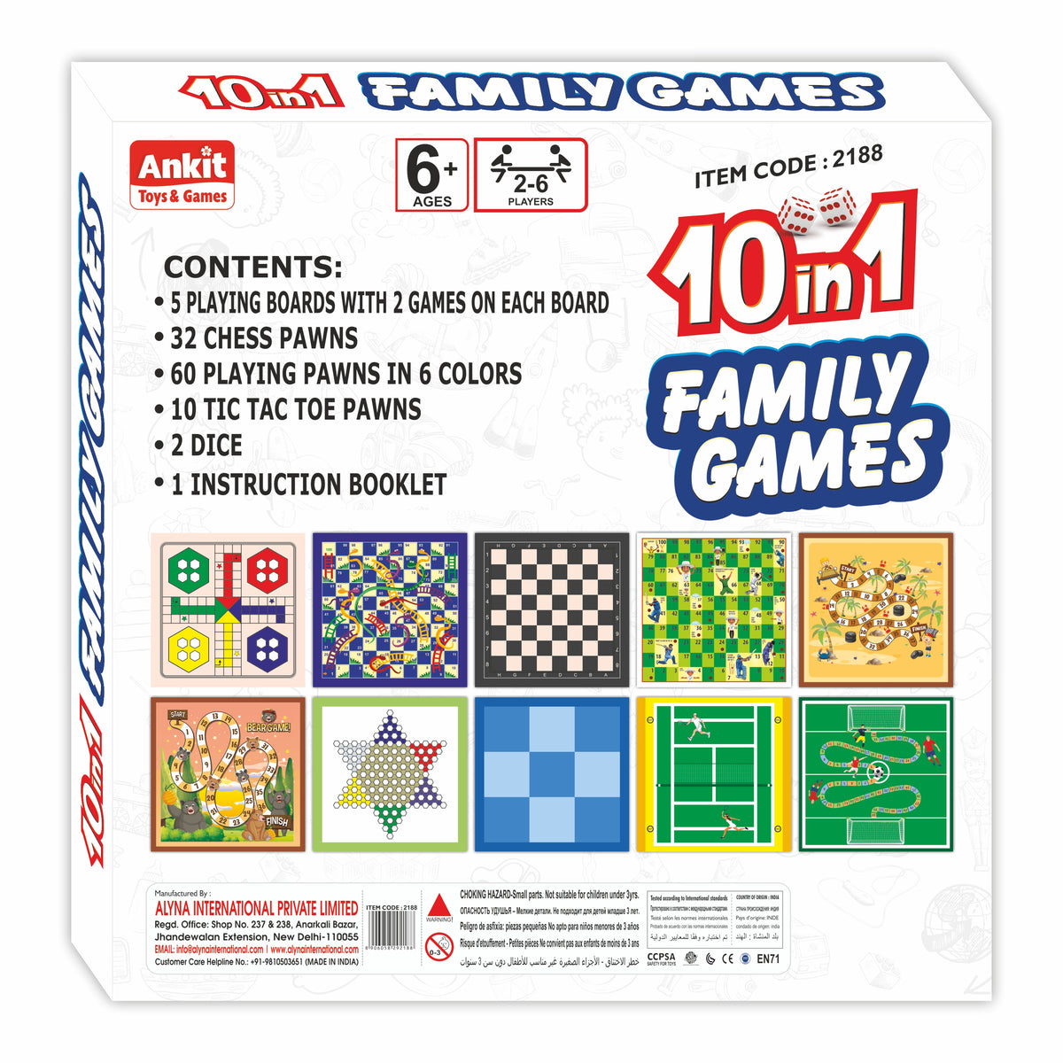 10-IN-1 FAMILY GAME