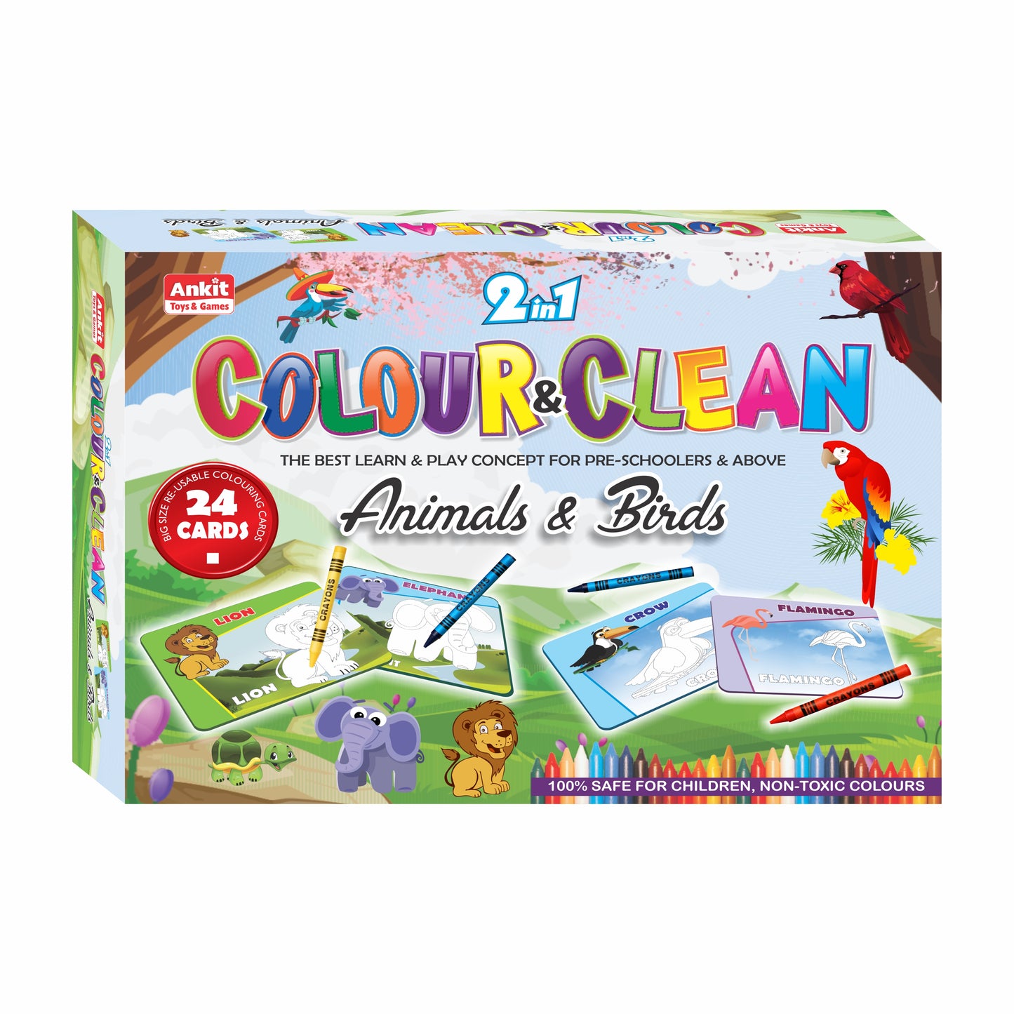 2IN1 COLOUR CLEAN (ANIMALS & BIRDS)
