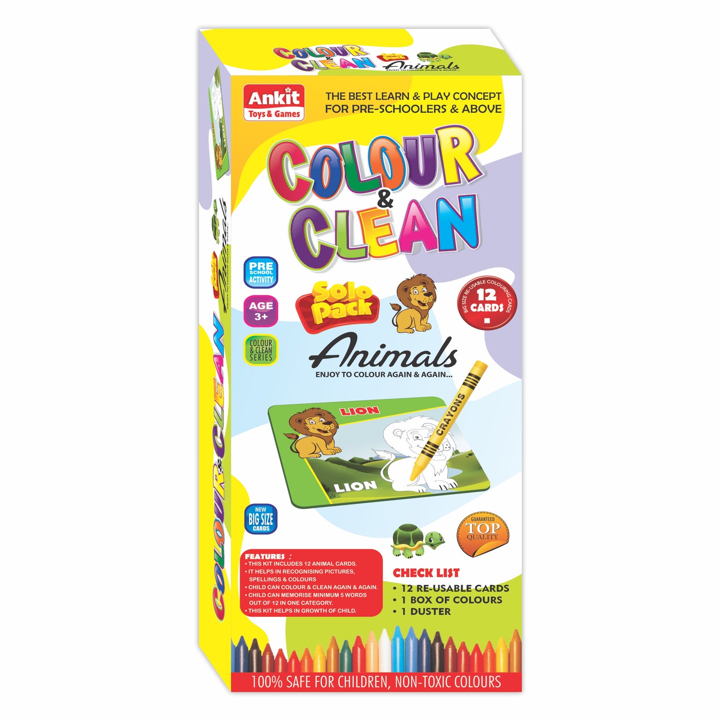 COLOUR & CLEAN SOLO PACK ANIMALS