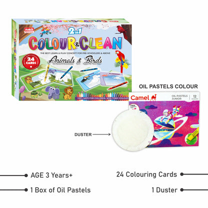 2IN1 COLOUR CLEAN (ANIMALS & BIRDS)