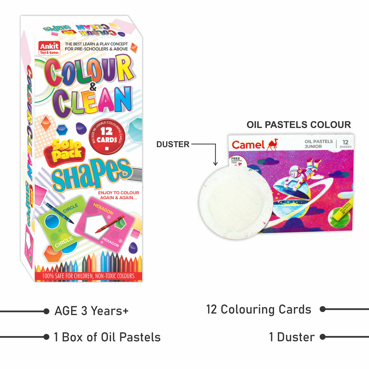 COLOUR & CLEAN SOLO PACK SHAPES