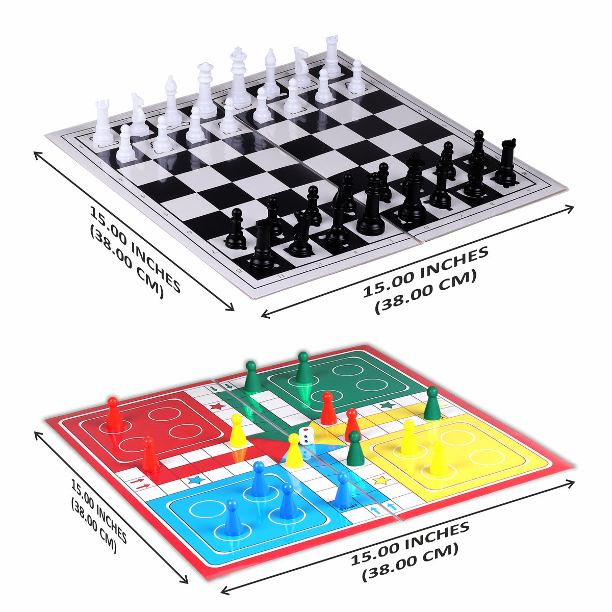 2IN1 CHESS & LUDO 15"