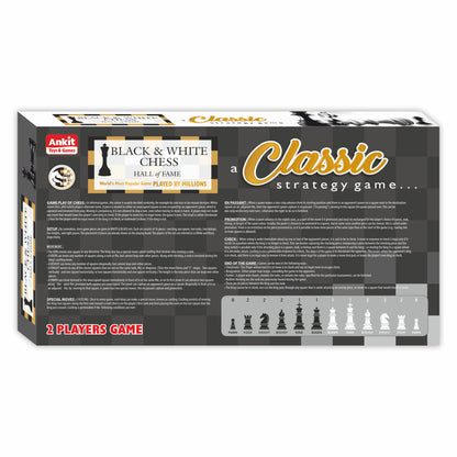 BLACK & WHITE CHESS 15"